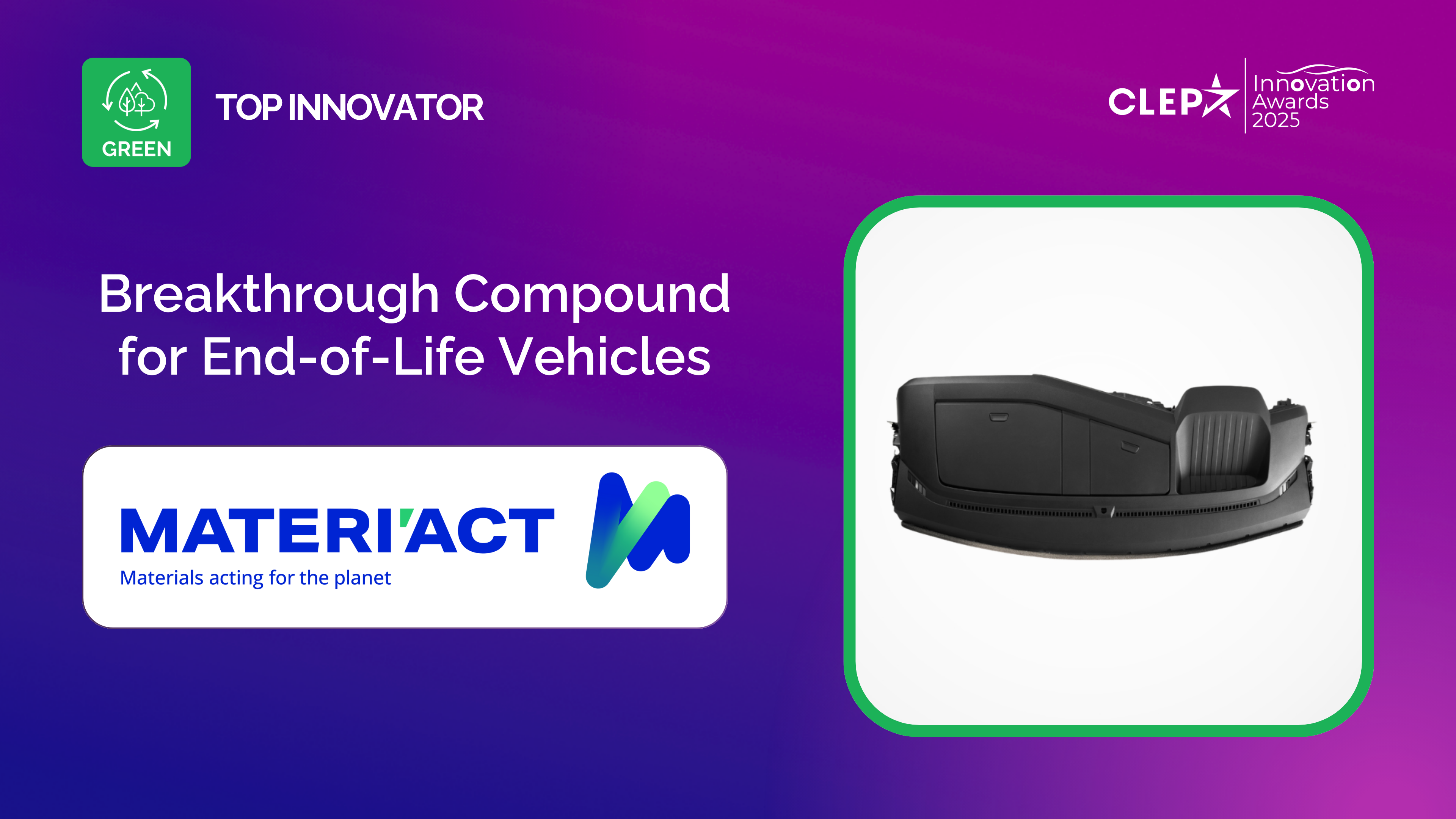 Breakthrough Compound for  End-of-Life Vehicles